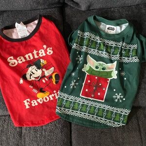 2 X Mas doggy shirts